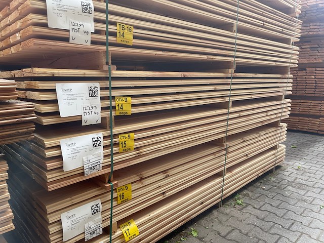 Ca. 60x douglas zweeds rabat, 21x190mm, lengte 300cm - afbeelding 4 van  4