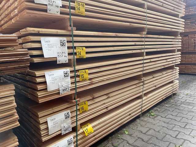 Ca. 60x douglas zweeds rabat, 21x190mm, lengte 300cm - afbeelding 4 van  4