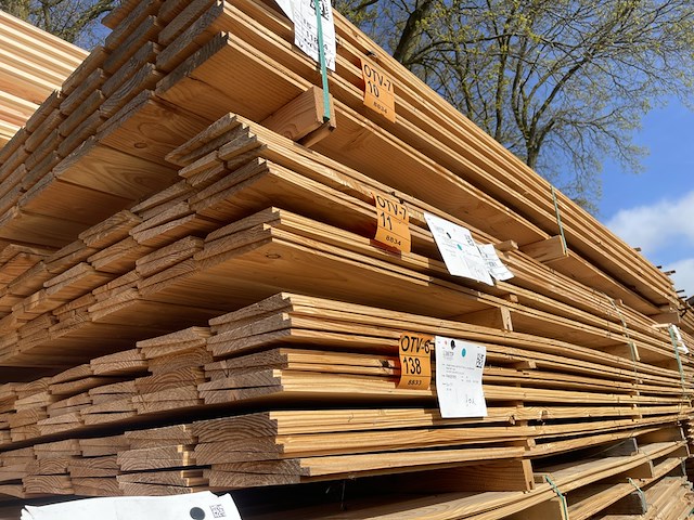 Ca. 60x douglas zweeds rabat, 21x190mm, lengte 350cm - afbeelding 4 van  4