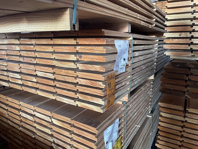 Ca. 60x douglas zweeds rabat, 21x190mm, lengte 400cm - afbeelding 4 van  4