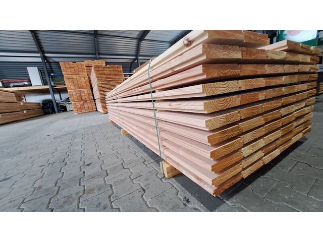 Ca. 60x douglas zweeds rabat, 21x190mm, lengte 400cm - afbeelding 2 van  4