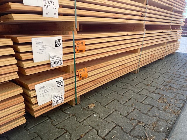 Ca. 60x douglas zweeds rabat, 21x190mm, lengte 400cm - afbeelding 4 van  4