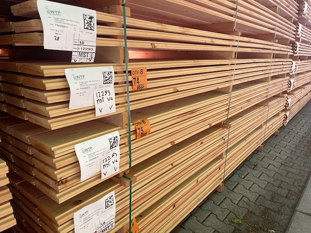 Ca. 60x douglas zweeds rabat, 21x190mm, lengte 400cm - afbeelding 4 van  4
