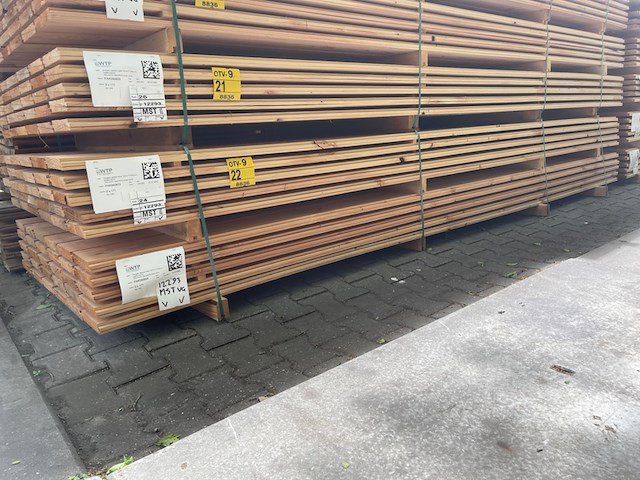 Ca. 60x douglas zweeds rabat, 21x190mm, lengte 400cm - afbeelding 4 van  4