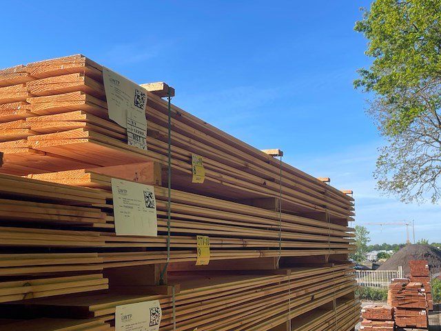 Ca. 60x douglas zweeds rabat, 21x190mm, lengte 400cm - afbeelding 4 van  4