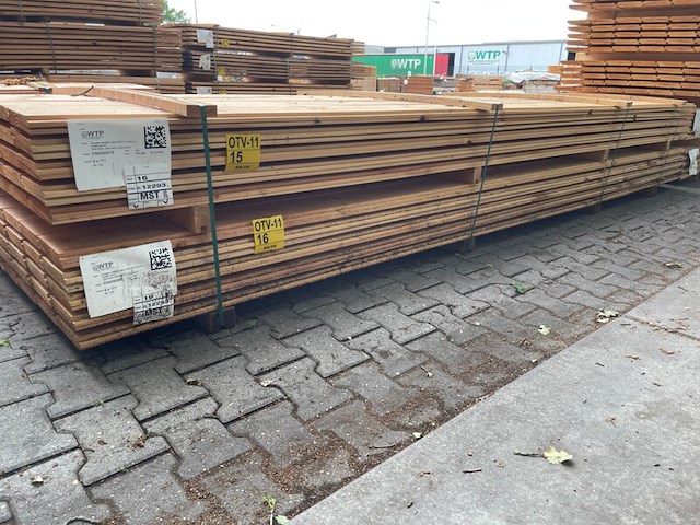 Ca. 60x douglas zweeds rabat, 21x190mm, lengte 400cm - afbeelding 4 van  4