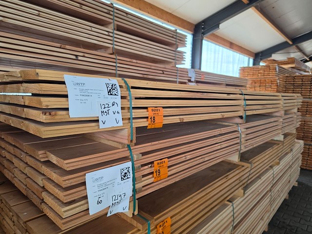 Ca. 60x douglas zweeds rabat, 21x190mm, lengte 400cm - afbeelding 4 van  4