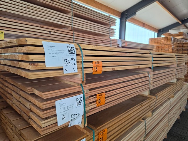 Ca. 60x douglas zweeds rabat, 21x190mm, lengte 400cm - afbeelding 4 van  4