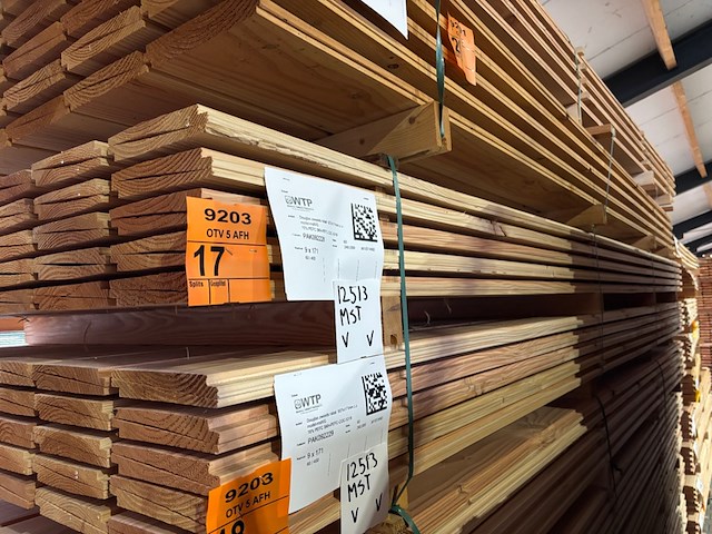 Ca. 60x douglas zweeds rabat, 21x190mm, lengte 400cm - afbeelding 4 van  4