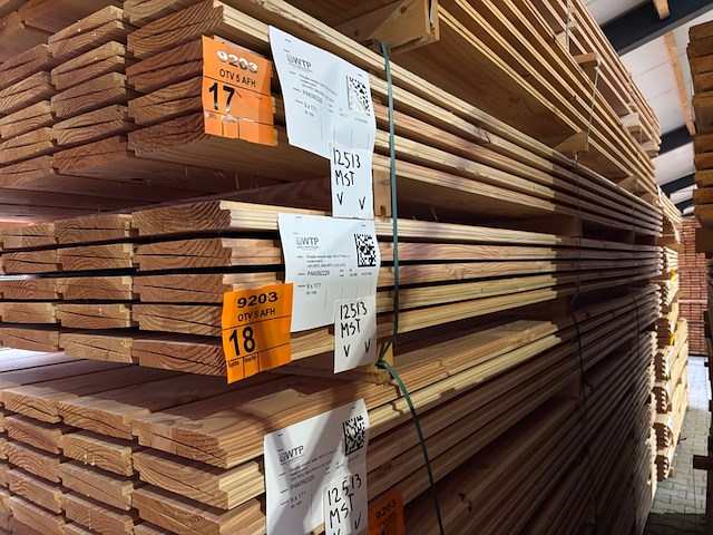 Ca. 60x douglas zweeds rabat, 21x190mm, lengte 400cm - afbeelding 4 van  4