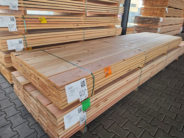 Ca. 60x douglas zweeds rabat, 21x190mm, lengte 400cm - afbeelding 4 van  4