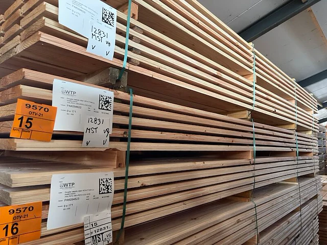 Ca. 60x douglas zweeds rabat, 21x190mm, lengte 400cm - afbeelding 4 van  4