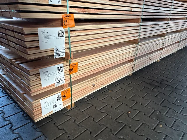 Ca. 60x douglas zweeds rabat, 21x190mm, lengte 500cm - afbeelding 4 van  4