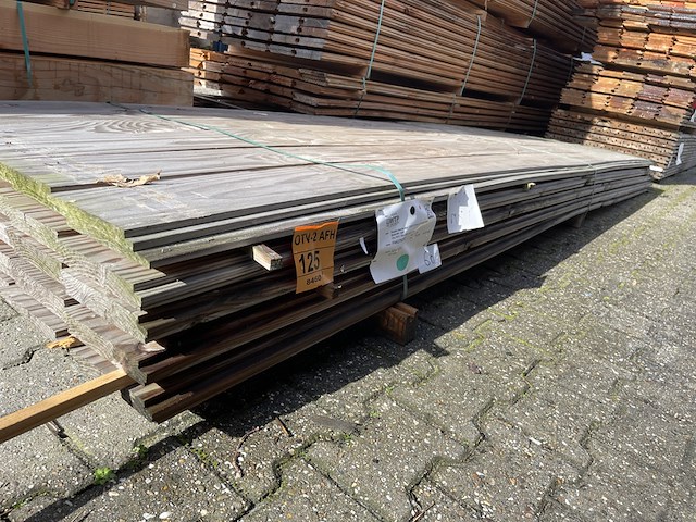 Ca. 60x douglas zweeds rabat, 26x190mm, lengte 400cm - afbeelding 2 van  3