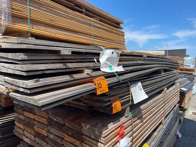 Ca. 60x douglas zweeds rabat, 26x190mm, lengte 400cm - afbeelding 2 van  3
