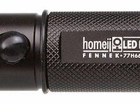 Ca. 60x fennek oplaadbare led zaklamp + accu's homeij, oplaadbaar, zwart