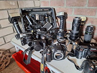 Ca. 60x foto camera's, divers, zwart, onbekend - afbeelding 1 van  5