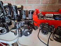 Ca. 60x foto camera's, divers, zwart, onbekend - afbeelding 4 van  5