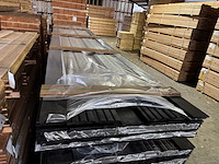 Ca. 60x grenen design- triple- deens profiel zwart gecoat, 18x140mm, lengte 540cm - afbeelding 1 van  4