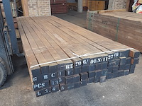 Ca. 60x hardhouten paal, 7 x 7 x 350 cm - afbeelding 1 van  4