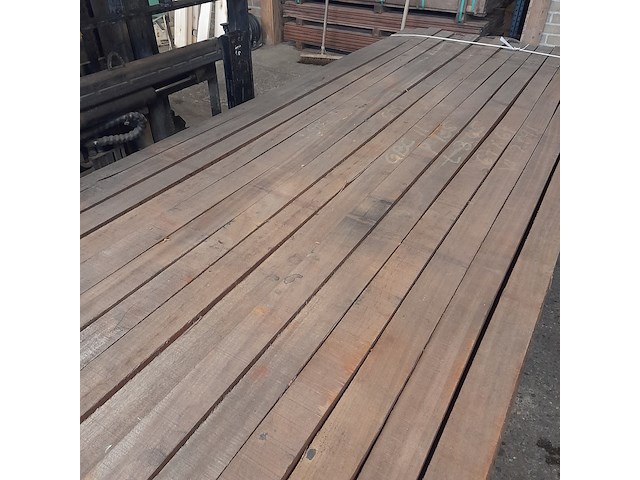 Ca. 60x hardhouten paal, 7 x 7 x 350 cm - afbeelding 3 van  4