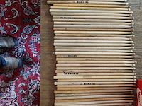 Ca. 60x houten drumsticks - afbeelding 1 van  2