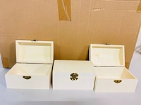 Ca. 60x houten schatkistjes - afbeelding 2 van  5