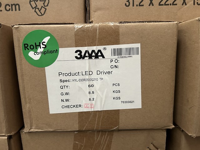 Ca. 60x led driver 3aaa, hyl-030r0500g210 tp - afbeelding 3 van  3