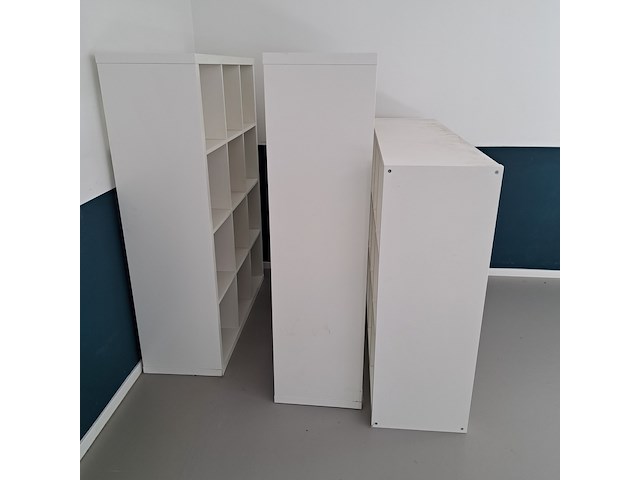 Ca. 60x (locatie deventer) diverse kasten, kallax, wit - afbeelding 6 van  28