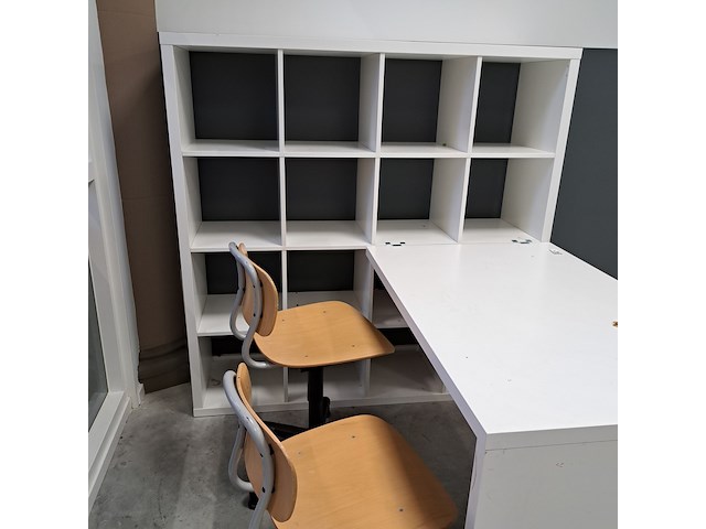 Ca. 60x (locatie deventer) diverse kasten, kallax, wit - afbeelding 13 van  28