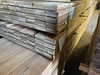 Ca. 60x mandioqueira vlonderplanken, 21x120mm, lengte 300cm - afbeelding 4 van  4