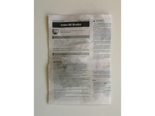 Ca. 60x rollerbrake achterrem, shimano, metaal - afbeelding 3 van  5