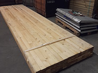 Ca. 60x vuren balk geschaafd, 4,5 x 7 x 420 cm - afbeelding 1 van  6