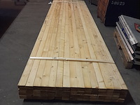 Ca. 60x vuren balk geschaafd, 4,5 x 7 x 420 cm - afbeelding 2 van  6