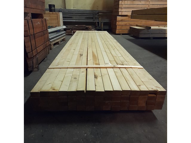 Ca. 60x vuren balk geschaafd, 4,5 x 7 x 420 cm - afbeelding 6 van  6