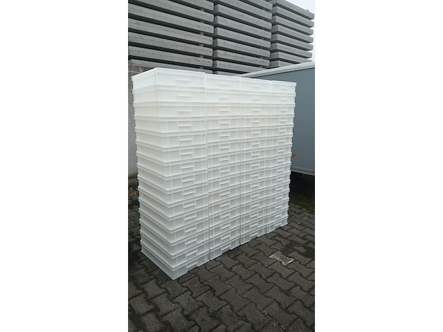 Ca. 60x zgan opslagbakken, wit - afbeelding 1 van  5