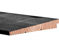 Ca. 60x zweeds rabat zwart gedompeld, lengte: 400cm - afbeelding 1 van  4