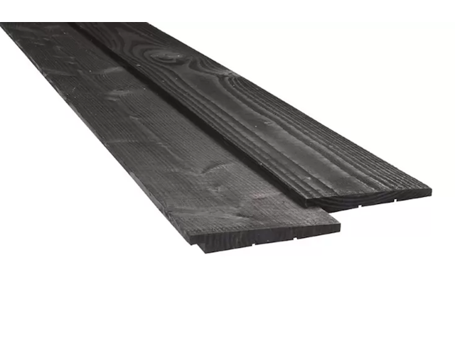 Ca. 60x zweeds rabat zwart gedompeld, lengte: 400cm - afbeelding 2 van  4