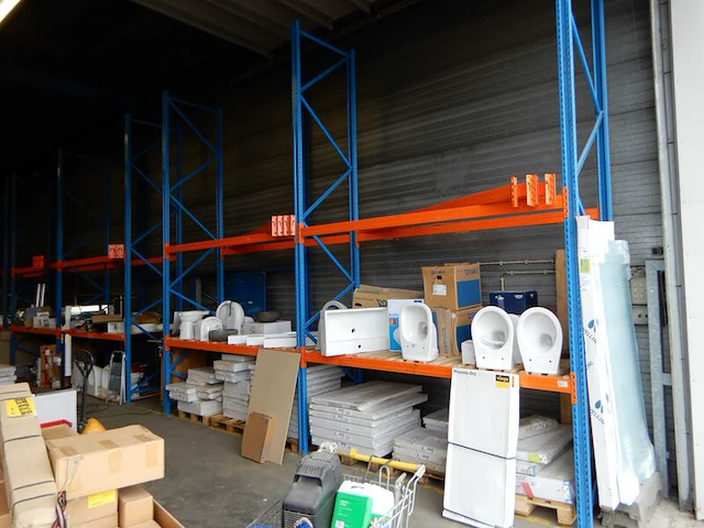 Ca. 6,1mtr palletstelling, oranje/blauw - afbeelding 1 van  4