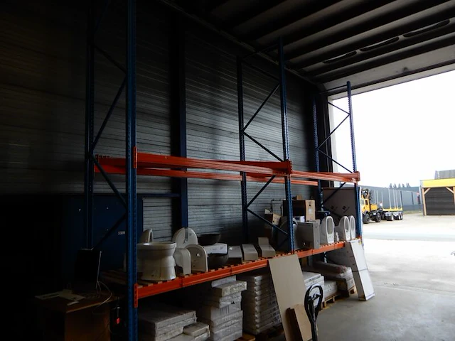 Ca. 6,1mtr palletstelling, oranje/blauw - afbeelding 2 van  4