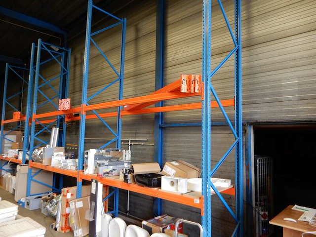 Ca. 6,1mtr palletstelling, oranje/blauw - afbeelding 1 van  5