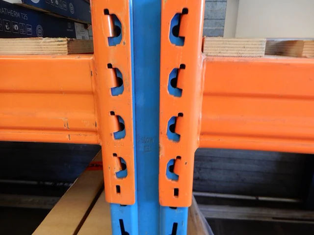 Ca. 6,1mtr palletstelling, oranje/blauw - afbeelding 5 van  5