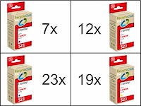 Ca. 61x inktcartridges voor canon cli-521, recycleclub