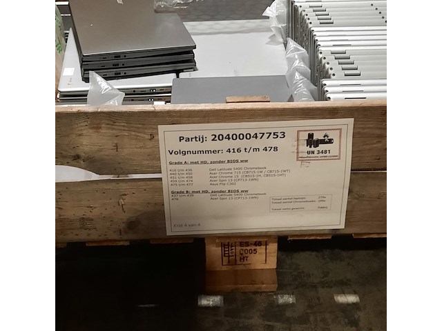 Ca. 62x chromebook, o.a. dell/acer - afbeelding 3 van  13