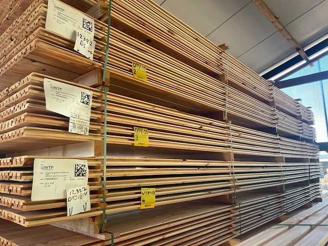 Ca. 62x douglas design- triple- deens profiel, 18x142mm, lengte 500cm - afbeelding 4 van  4