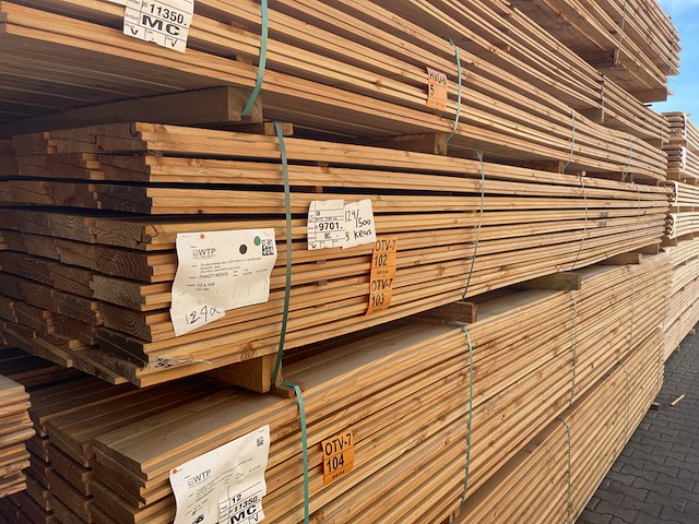 Ca. 62x douglas zweeds rabat, 26x160mm, lengte 500cm - afbeelding 4 van  4