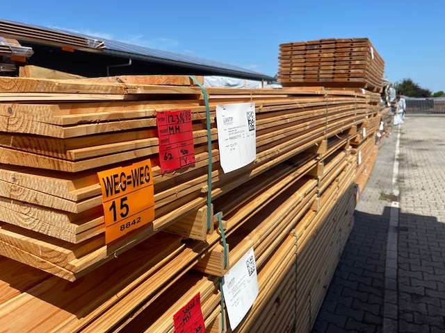 Ca. 62x douglas zweeds rabat, 26x190mm, lengte 400cm - afbeelding 2 van  3
