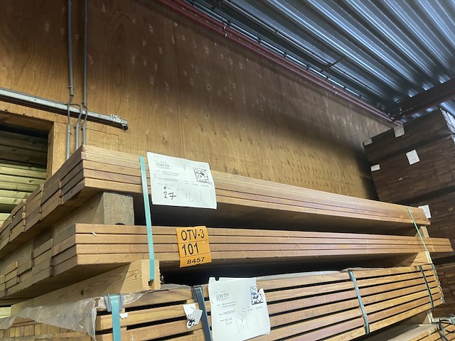 Ca. 62x guyana ipé planken geschaafd, 21x145mm, lengte 35/215cm, 27/245cm - afbeelding 4 van  4