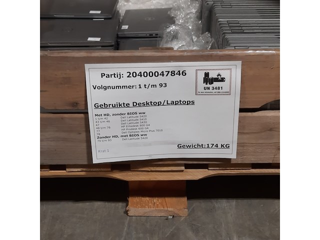 Ca. 62x laptop, o.a. dell, o.a. latitude 5420 - afbeelding 3 van  13