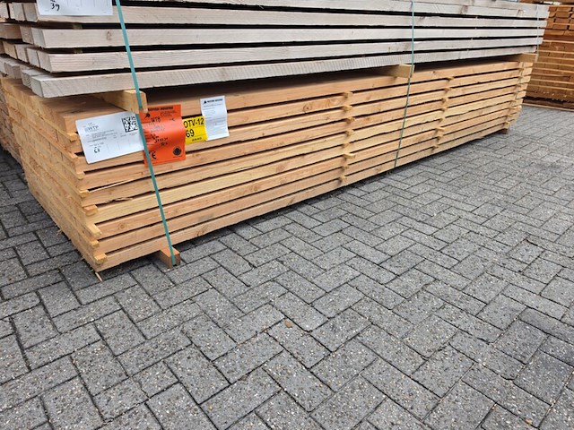 Ca. 63x douglas balken fijnbezaagd, 50x150mm, lengte 400cm - afbeelding 4 van  4